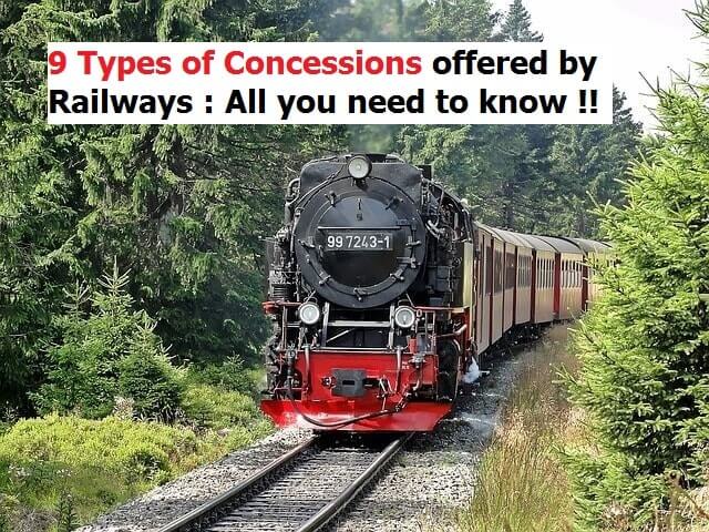railway travel concession
