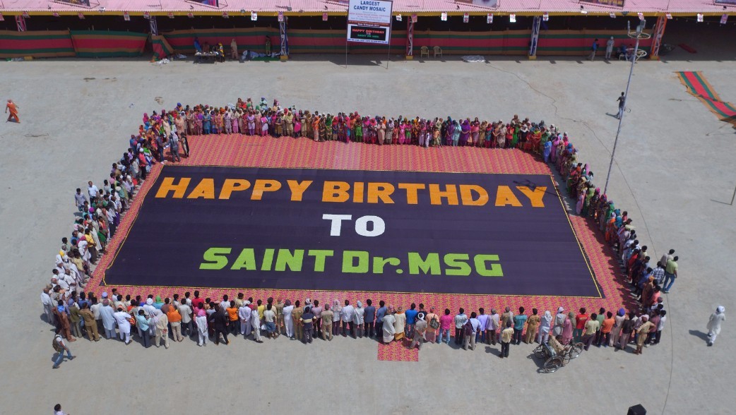 World’s Largest Candy Mosaic, Dera Sacha Sauda, Sirsa