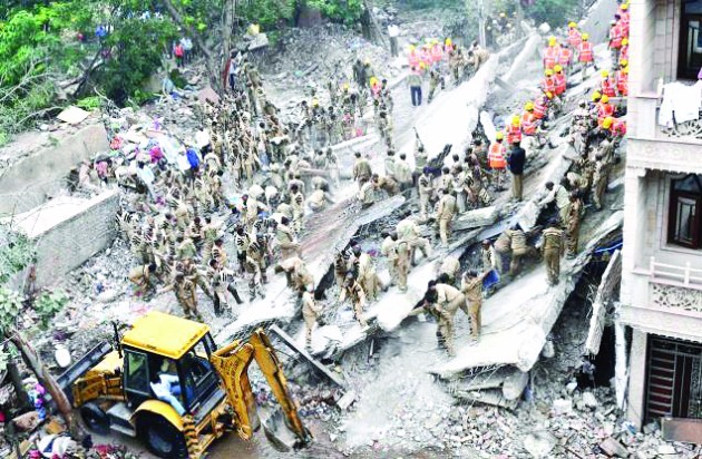 Delhi, Building collapses, luxmi nagar, Dera sirsa welfare