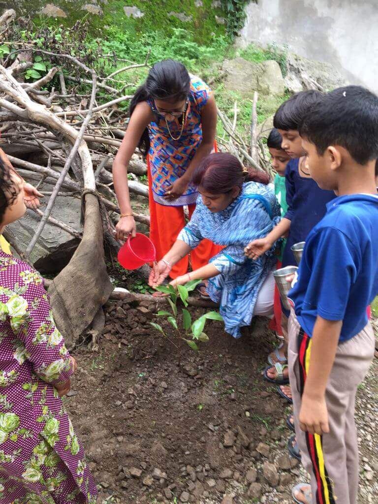 selfie with tree panchkula tree plantation